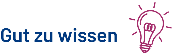 Gut zu wissen mit Glühbirne